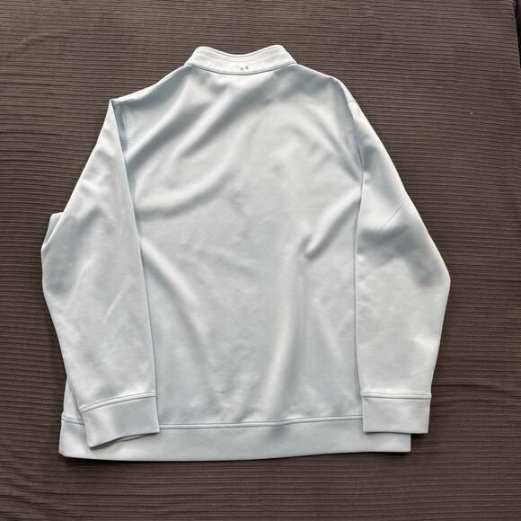 Hickey Freeman 1/4 Zip Pullover Men 2XL Blue Polyester Long Sleeve Performance - Picture 2 of 11